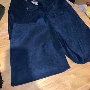 Brushed polyester straight legs pants